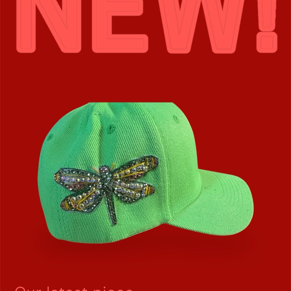 Green and Gold Dragonfly Hat